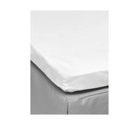 Mille Notti Drap housse Pousada Percale EKO Blanc. 90x200 cm