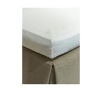 Mille Notti Drap housse Satina EKO Blanc. 160x200 cm