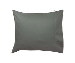 Mille Notti Taie d’oreiller Satina plain Vert. 50x60 cm