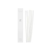 MILLEFIORI Milano Les Bâtons Zona Diffuseur, Bambou, Blanc, 4,8 x 31,4 x 0,7 cm