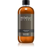 MILLEFIORI Milano Vanille & Bois Recharge de Diffuseur, Verre, Marron, 7,6 x 6,5 x 17,7 cm
