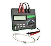 Milliohmmètre numérique 10uΩ-200kΩ Mesure à 4 fils Testeur de basse résistance Boîtier ABS Compensation de température Tests de basse résistance DC pour véhicules électriques Mesure rapide Milliohm