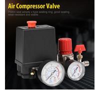 MILLIONTEK Petit régulateur de soupape de commande de commutateur de pression de compresseur d'air avec des manomètres