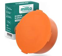 Millto™ Bouchon tubulaire HT KG Ø DN 250 mm Orange | Bouchon d'évacuation en plastique Tuyau PVC PP Joint Tuyau de raccordement Couvercle