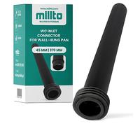 Millto™ Geberit Tuyau de chasse 45x370 mm - Raccord mural - Excellence polypropylène - Encastré
