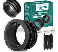 Millto™ Réducteur de tuyau d'évacuation de gouttière 80/110 mm - Raccord de tuyau en caoutchouc - Adaptateur de raccord de gouttière - Raccord de raccord de système d'eau de pluie
