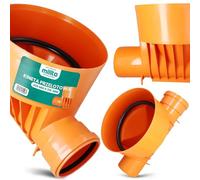 Millto Regard Inspection Fond DN315 200 x 315 mm Sortie Plastique Tube Montée Drainage Joint Souterrain Évacuation Eaux Usées Système Collecteur