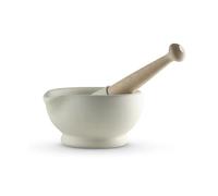 Milton Brook MB947006 Mortier et pilon en porcelaine vitrifiée Taille 4 Diamètre 17 cm Blanc