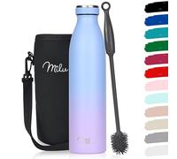Milu Bouteille d'eau en Acier Inoxydable - Double paroi isolée sous vide - Bouche Standard Gourde - 350ml 500ml / 750ml / 1000ml/ 1.5l - sans BPA - Thermo Gourde Bouteilles (Bleu Violet, 750ml)