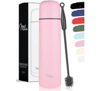 Milu Bouteille isotherme en acier inoxydable - 1L, 750ml, 500ml - Thermo Double Paroi, Sans BPA, Transport Café, Thé, Eau (Rose, 750 ml)
