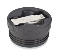 Milu Couvercle de rechange pour récipient thermique 450 ml 650 ml 800 ml - Pièce de rechange - Couleur : noir couvercle intérieur avec joint et cuillère - Sans BPA