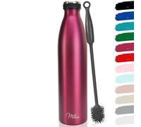 Milu Gourde en acier inoxydable 350 ml 500 ml, 750 ml, 1000 ml, 1,5 l - Bouteille isotherme, bouteille d'eau isolée, double paroi anti-fuite, convient aux acides carboniques (Berry, 1500ml)
