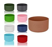 Milu Patin en silicone pour gourde 500ml 750ml 1000ml - Pièce de rechange - Couleur or rose - Antidérapant (1000ml, Ø 9cm)