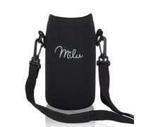 Milu Sac en néoprène pour Gourde en Acier Inoxydable 350 ML, 500 ML, 750 ML, 1000 ML - Pièce de Rechange - Sac Isotherme pour Les déplacements - avec dragonne (750 ML)