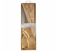Milward Premium Coffret cadeau comprenant des ciseaux à coudre et des ciseaux à broder style cigogne, 25,5 cm et 11,5 cm, Or