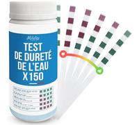 MILYTEC 150 Bandelettes Tests TH Eau Potable - Kit Analyse Dureté de l’Eau Calcaire - Testeur TH Adoucisseur, Aquarium, Piscine - Mesure Facile avec Languettes Précises - °f (FR), °dH (DE), ppm