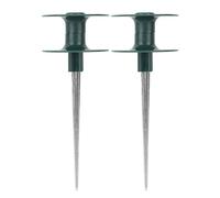 Mimdixy 2 pièces Pointe de Guidage de Tuyau d'arrosage de 9,7 Pouces, Guides de Tuyau en Alliage de Zinc pour Jardin, Piquet en métal avec Dessus Rotatif en ABS pour l'irrigation et