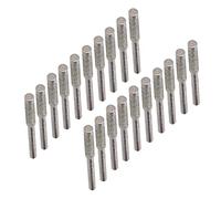 Mimdixy 20pièces Fraises d'affûtage tronçonneuse Diamant, mèches Haute dureté (Argent 1)