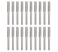 Mimdixy 20pièces Fraises d'affûtage tronçonneuse Diamant, mèches Haute dureté (Argent 2)