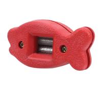 Mimdixy Aiguiseur de Lame de Patin, affûteur de Lame de Bord de Patins à Glace Portable, affûteur de Patins de Hockey, Chaussures de Patins à Glace, conditionneur de meulage, Outil (Rouge)