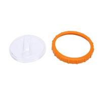 Mimdixy Couvercle de Filtre de Pompe à Sable Piscine, écrou Sable Plastique | Écrou Orange P07018 avec couvercle transparent P07019, accessoire remplacement pompe plastique, sans fuite l'entretien