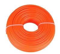 Mimdixy Ligne de -Bordures, Ficelle de désherbage en Nylon torsadé de 3 mm (50 m / 164 Pieds) | Ficelle ronde de mangeur de mauvaises herbes, ligne de remplacement de -herbe pour bobine de remplacement bordure jardin