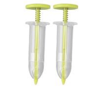 Mimdixy Mini épandeur de graines 2 pièces, Mini Distributeur de graines de semis, Outil de Plantation de graines de Jardin, plantoir Manuel et Plus Large pour Planter des légumes (Yellow)