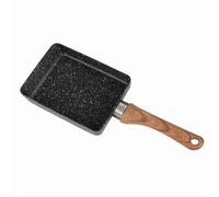 Mimdixy Poêle à frire antiadhésive, petite poêle à frire, poêle à crêpes, poêle à œufs, mini poêle à œufs rectangulaire, outils de cuisine, poêle à omelette japonaise pour cuisinière à