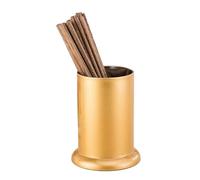 Mimdixy Porte-ustensiles en acier inoxydable, seau à baguettes de 3,9 pouces de diamètre, seau de rangement pour vaisselle, cuillère, baguettes, fourchette, égouttoir, pot à ustensiles