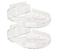 Mimoqk Étagère murale pour moniteur de bébé, support mural pour caméra de sécurité, design d'angle peu encombrant, support de rangement avec base stable pour chambre d'enfant, chambre à coucher