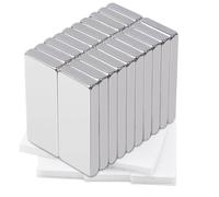 MIN CI 30x10x3mm Aimant Neodyme Puissant, 20 Pièces Mini Aimants Frigo Aimants Rectangulaires Plat Magnet pour Tableau Blanc Cuisine Bureaux