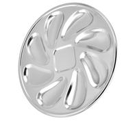 MINAOLULUS 1pièce Assiette à Huîtres Acier Inoxydable Élégante à Fentes pour Barbecue Plaques à Griller Service de Huitres Décoration Rhomboïdale pour Restaurant Salle à Manger Poêle