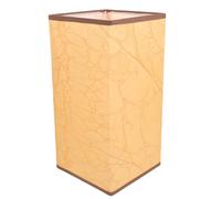 MINAOLULUS Abat-jour Carré en Papier Cuir Vintage pour Plafonnier, Robuste et Offrant une Couverture, pour Lampe de Chambre au Style Élégant et Simple