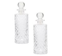 MINAOLULUS Bouteille en Verre Vide Ouverture Lisse et Arrondie 2 Pièces 150ml pour Aromathérapie Design Délicat et Esthétique Moderne, pour Décoration de Coiffeuse et Mariages