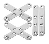 MINAOLULUS Charnières Invisibles Solide et Compatibles 6pcs en Acier Inoxydable Structure Tige Haut-bas Pivot à 360 Degrés Argenté pour Porte ou Armoire