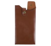 MINAOLULUS Étui à Couteau en Cuir Artificiel Marron, Protège-lames Facile à Ranger et Transporter, Accessoire Cuisine Présents de Pendaison de Crémaillère