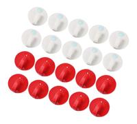 MINAOLULUS Lot de 20 Crochets Adhésifs Puissants en Plastique Rouge pour Vêtements et Chapeaux, sans Perçage, pour Chambre ou Bureau, Rangement Facile Trace