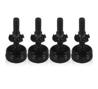 MINAOLULUS Niveleurs de Meubles Réglables en Acier Carbone 3/8-16/50mm avec Tampons en Feutre, Lot de 4 Sets de Sets pour Pieds de Meubles en Bois Bureau