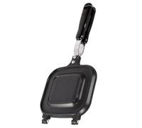 MINAOLULUS Poêle à Sandwich Double Face Antiadhésive en Aluminium Grill, Compatible Gaz et Halogène, Cuisson Petit-déjeuner Cuisine