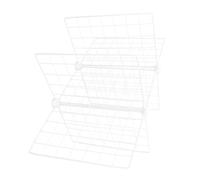 MINAOLULUS Séparateur Compartiments Blanc de Bac de Réfrigérateur la Grille Fer Fine 6 Organiseur Petits Facile à Entretenir Cuisine pour Aliments et Objets