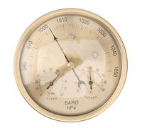 MINAOLULUS Station Météo Léger Baromètre Thermomètre Hygromètre en Alliage D'aluminium Cadran Indicateur pour Usage Intérieur et Extérieur