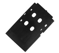 MINAOLULUS Support pour Imprimante de Cartes PVC 86 X 54 Mm Plateau d'impression à Double Fente Porte-Cartes Pratique Compatible R330 L805 Bac Tri Cartes