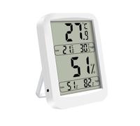 MINAOLULUS Thermomètre Intérieur Numérique Hygromètre Domestique Écran Large, Léger en Abs, Faible Consommation D'énergie, pour Chambre de Bébé ou Bureau