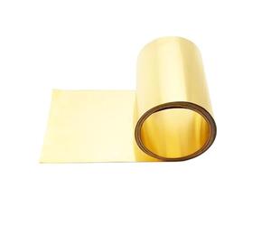 Mince bande de laiton 1 rouleau de plaque métallique en laiton H62, bande feuille fine 1m Long, haute pureté Film d'or largeur 20mm(0.2x20mm)