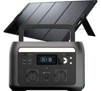 Minceur Xtorm Generateur Electrique Portable avec Panneau Solaire 200 W- Batterie LiFePO4 512Wh, Charge Rapide en 1,5 Heures, 2x sorties AC (600W, peak 1000W), Technologie PowerBoost, Station Électriq
