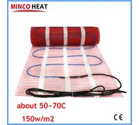 MINCO HEAT 150w/m2 0.5 ~ 5m2 tapis chauffant au sol chaud pour carrelage en céramique système de chauffage au sol en bois 50cmX7m-525W