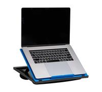 Mind Reader Anchor Collection Bureau réglable Portable 8 Positions avec Coussins intégrés Bleu 29,5 x 35,6 cm