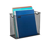 Mind Reader Boîte de Rangement pour fichiers, Lettres, Documents juridiques, dossiers, Organiseur de Bureau, Noir, 30,48 x 14,61 x 24,13 cm, 766,57 g