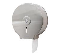 Mind Reader Distributeur de Papier Toilette, Support Mural, Serrure avec clé, Toilettes, Acier Inoxydable, 25,4 x 26,4 x 11,4 cm, argenté