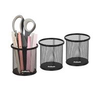 Mind Reader Distributeur de trombones en maille métallique - Accessoire de bureau - Noir